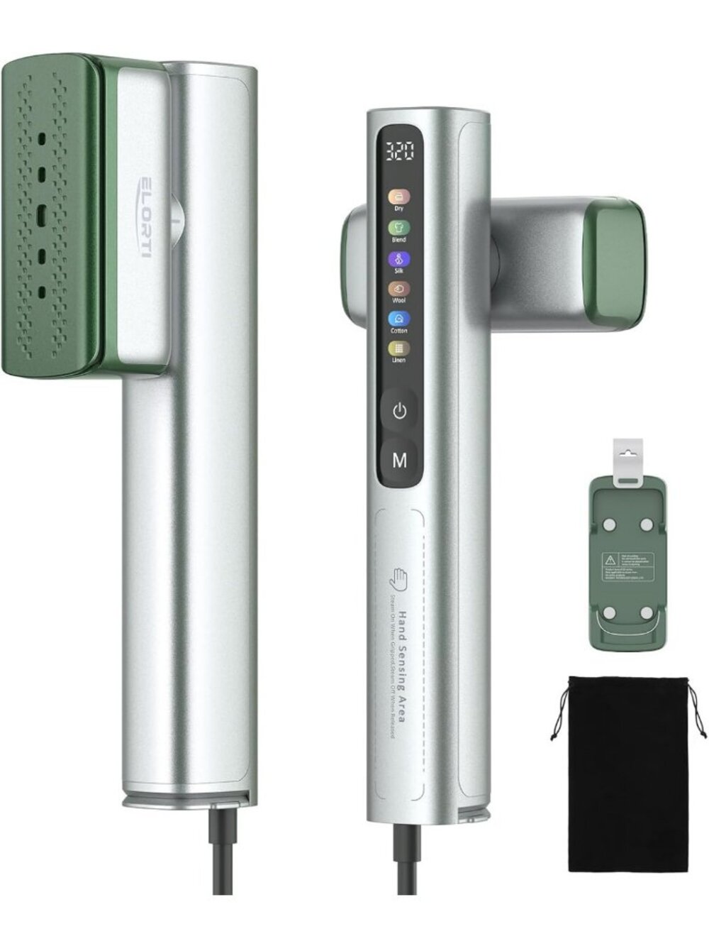 Portable Travel Clothes Steamer, 1200W Dual Voltage, Fast Heating, Compact
